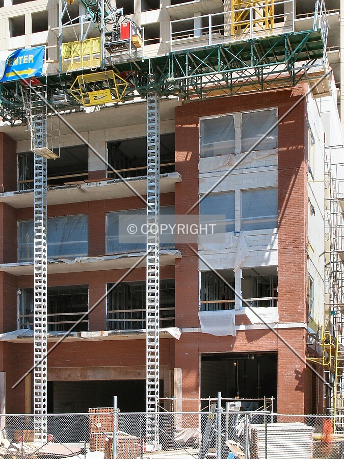 Masonry on the 10th Street townhomes