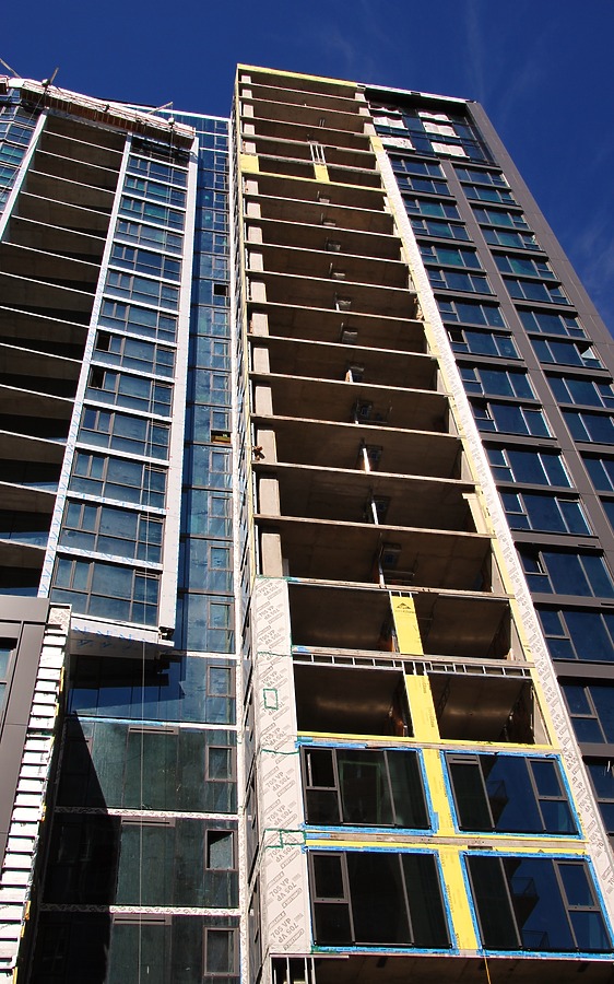 Looking up from the southeast