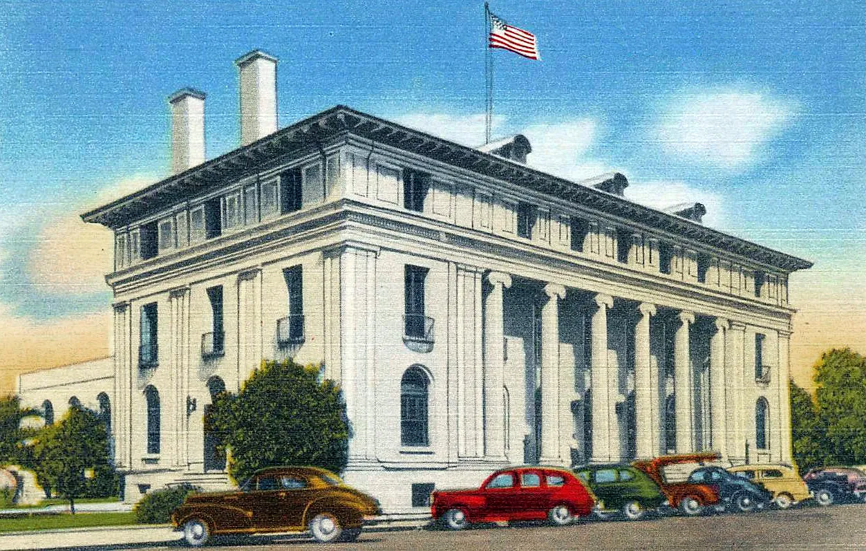 Vintage view from the southeast