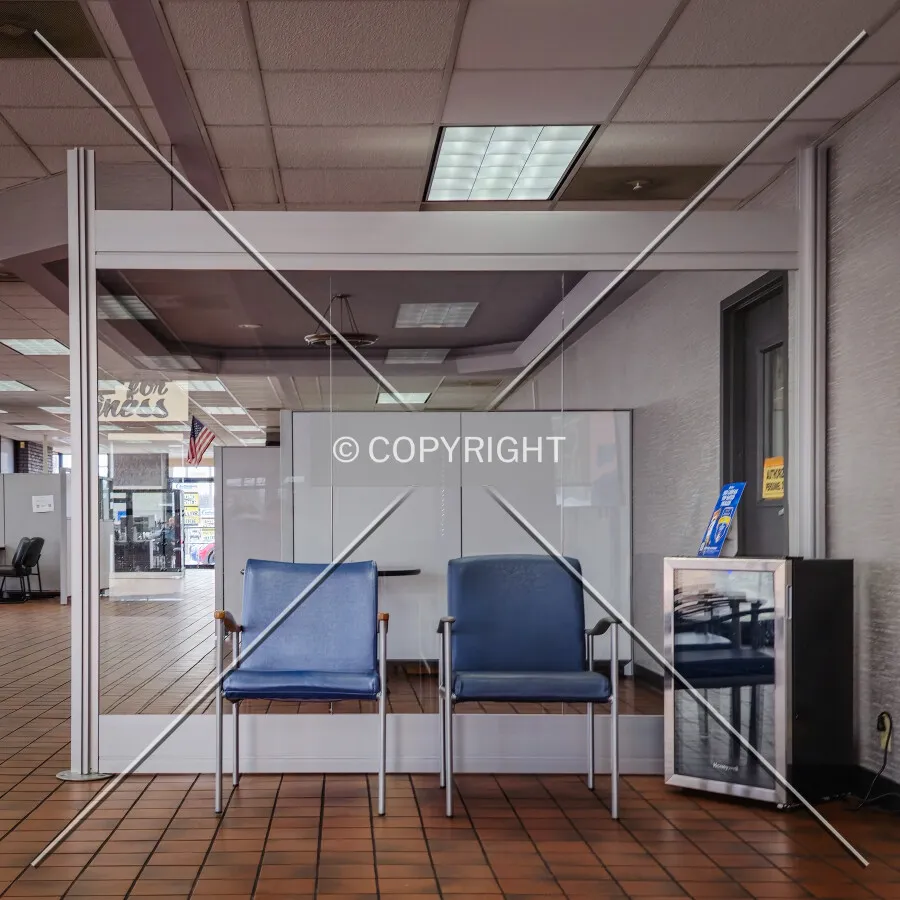 A sitting area in the showroom; January 17, 2025