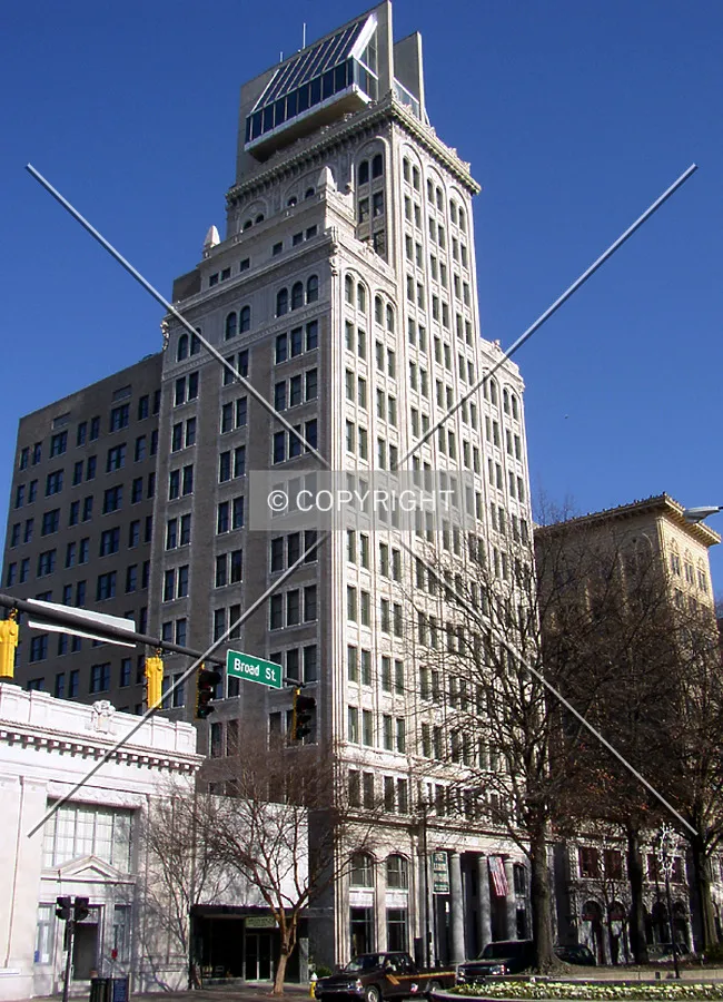Looking northeast from Broad Street