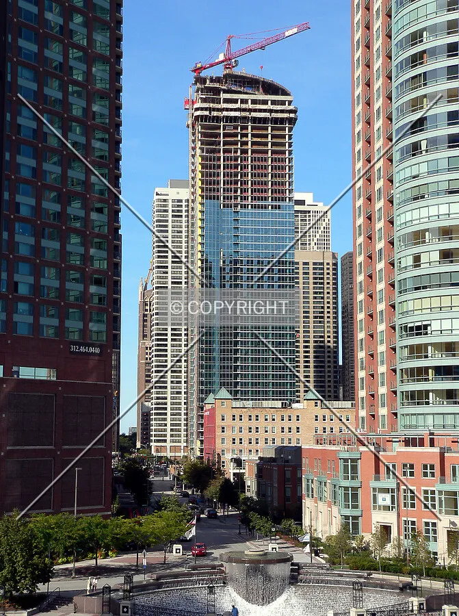 View to the north from Wacker Drive