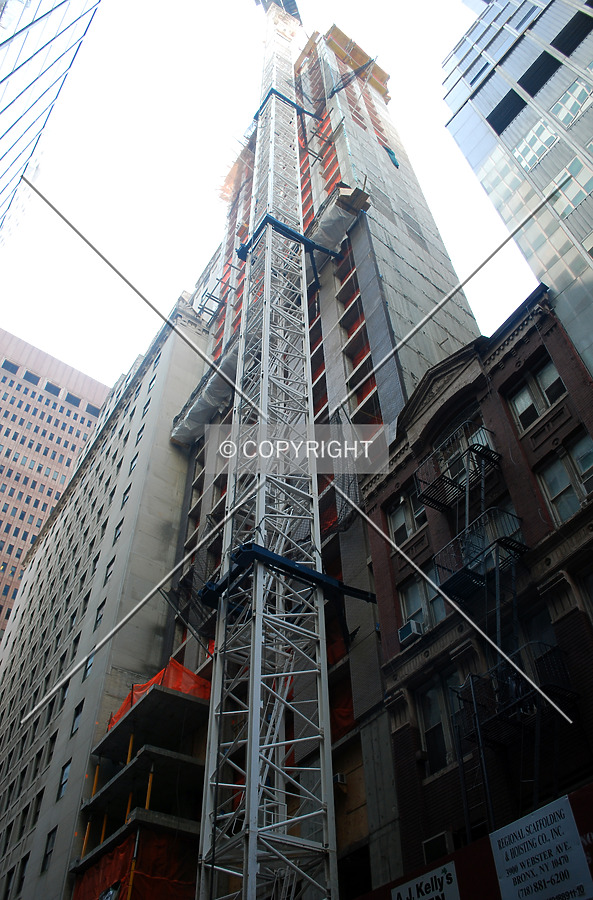 Looking up from the west
