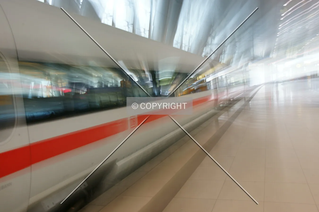 A high-speed train in Germany