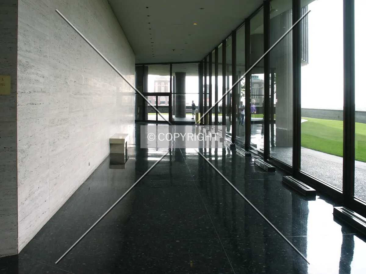 Third floor lobby, looking east