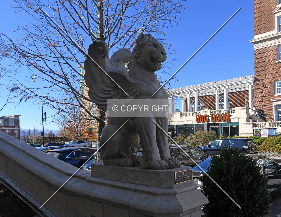 Griffin flanking the north entrance