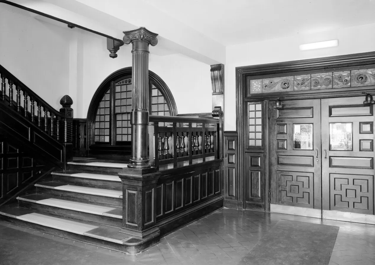 Entry hall showing staircase