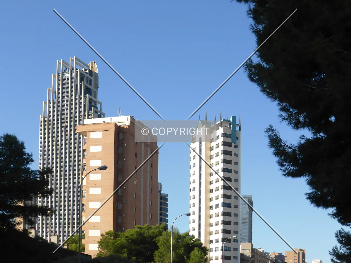 Tall buildings in Benidorm