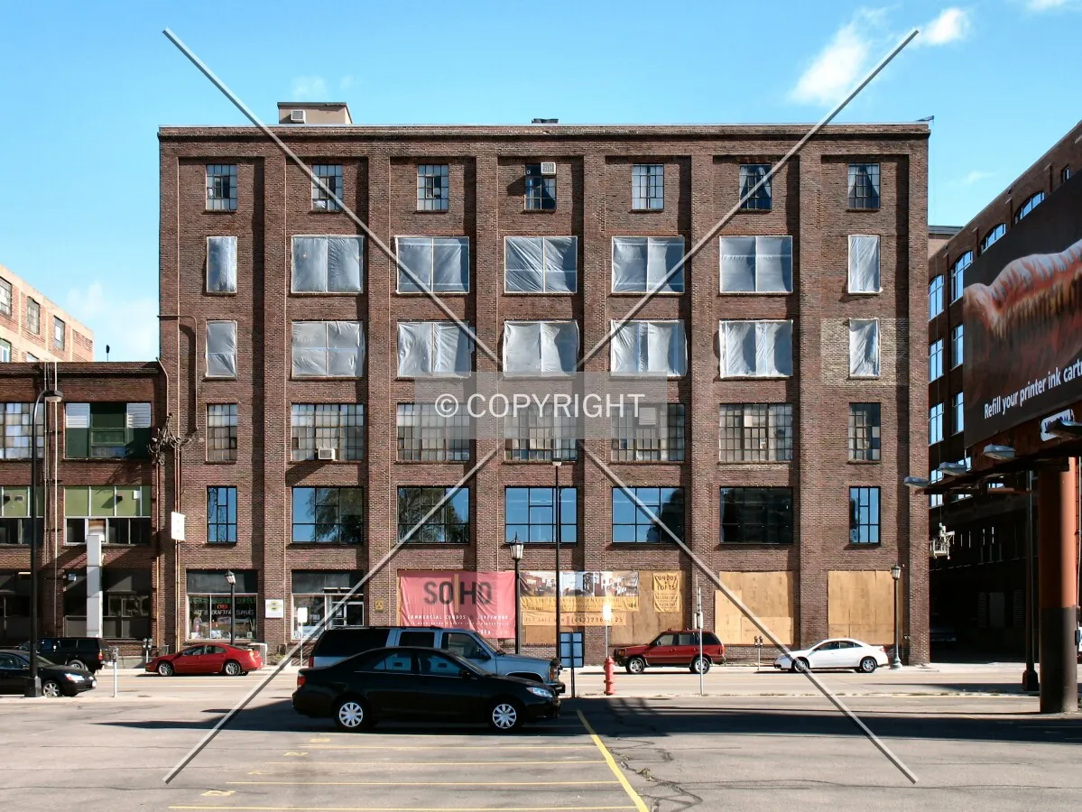 Full elevation from across Washington Avenue North