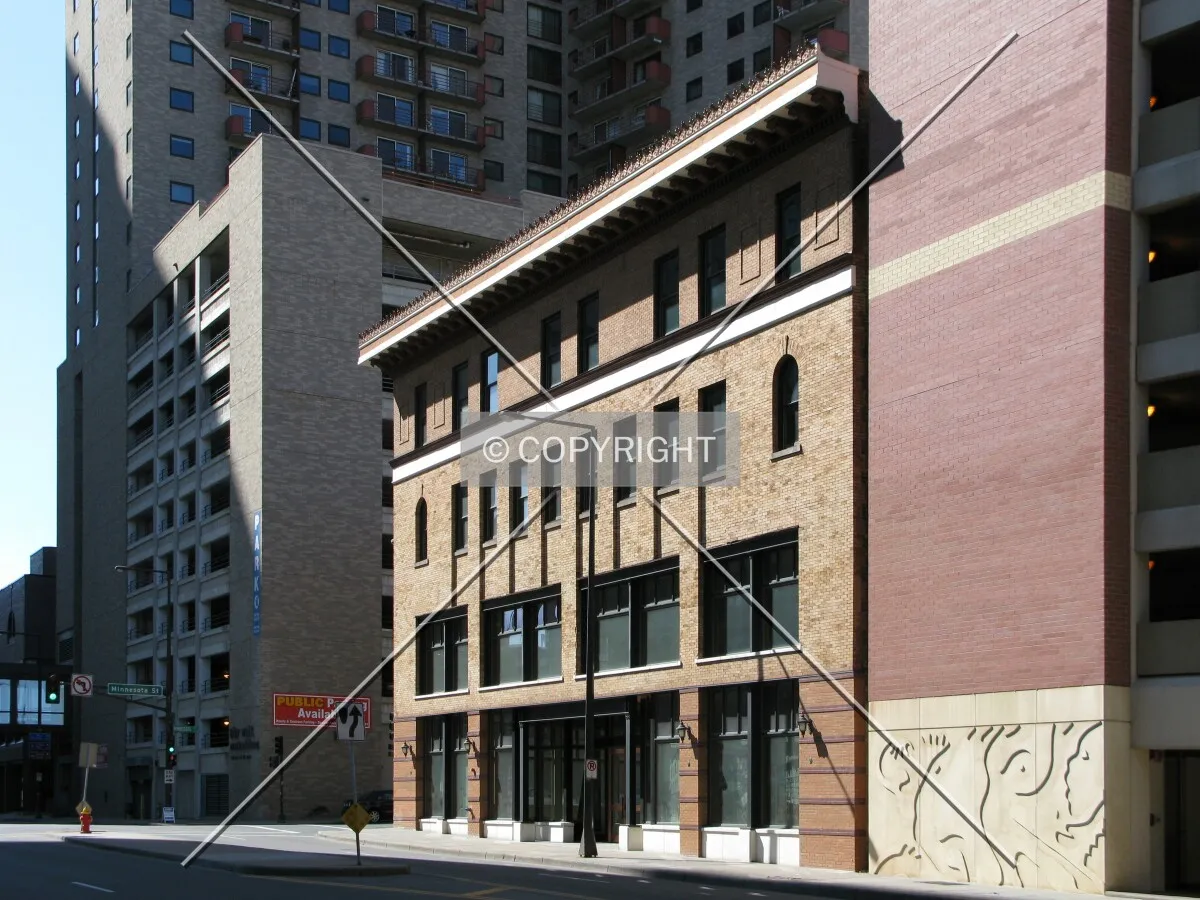 View to the west across East 7th Street