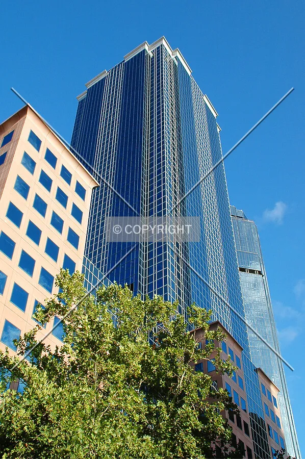 Looking up the northwest corner