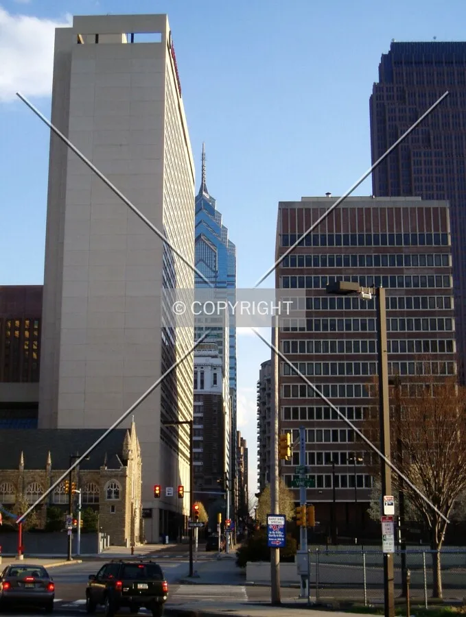 Looking south from Vine Street
