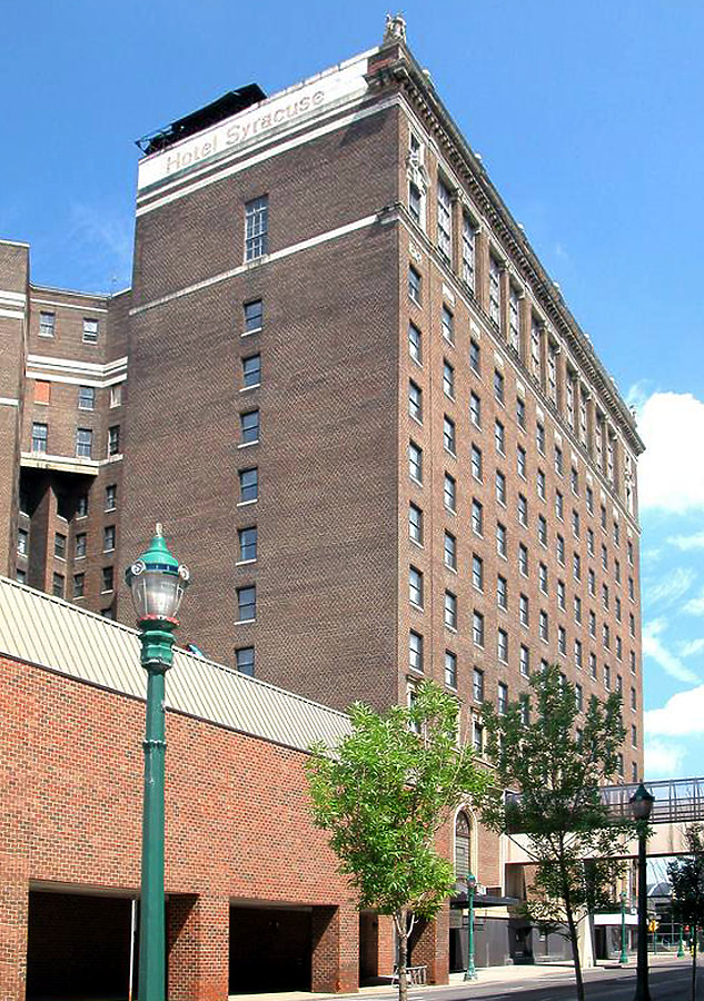 View from the southwest along Harrison Street