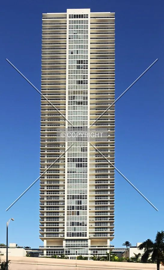View from the west across South Ocean Drive