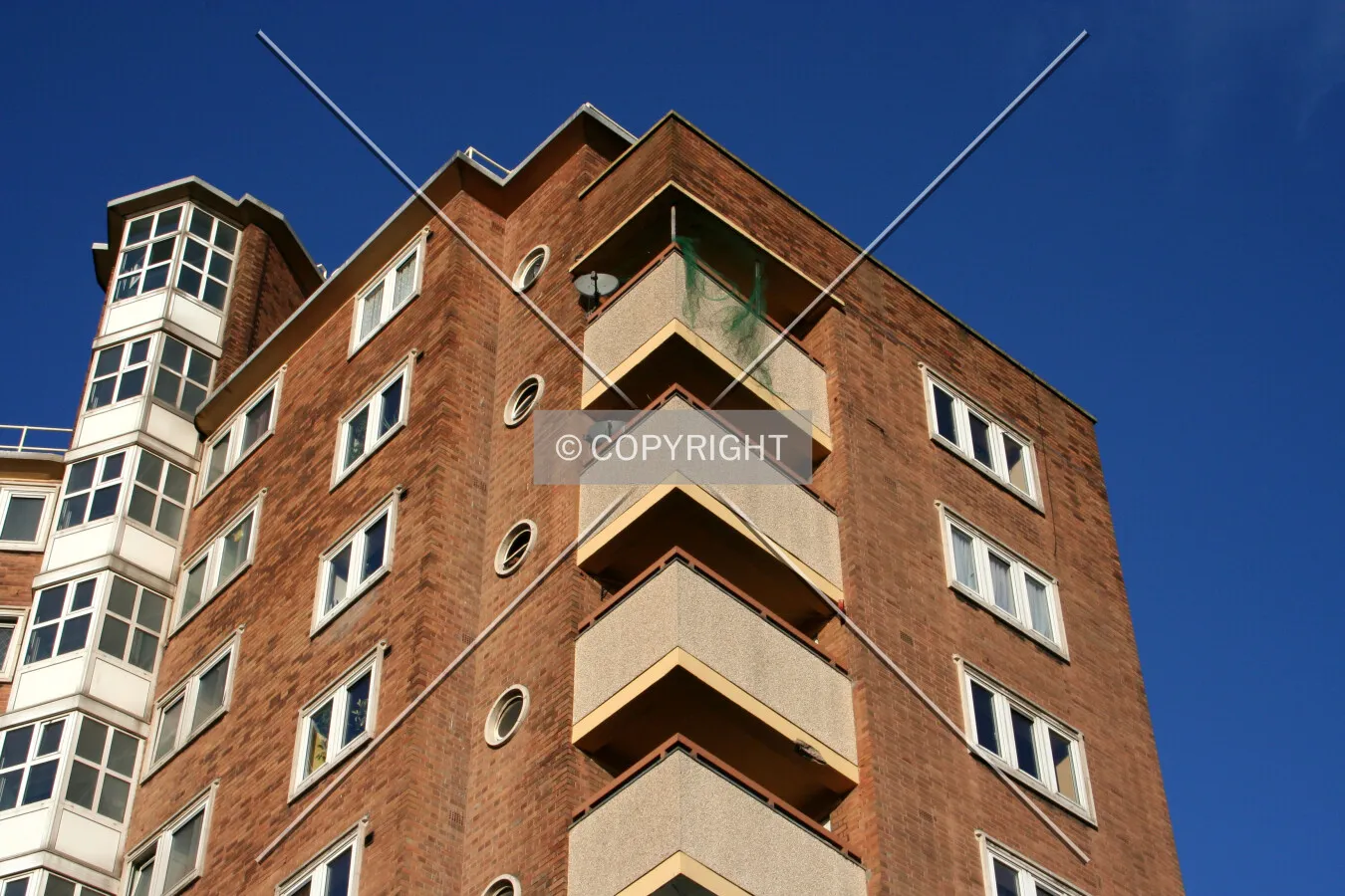 Looking up at the top