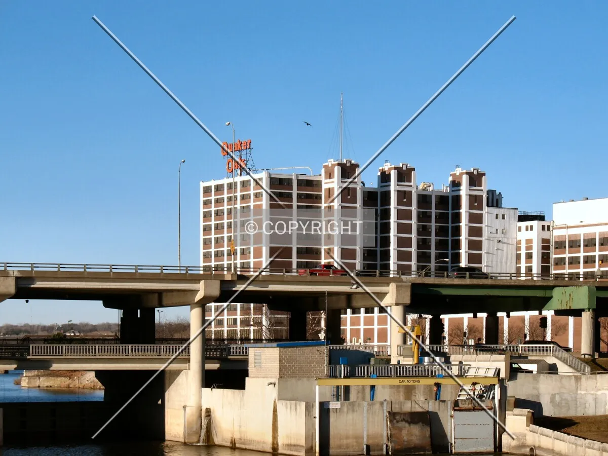 West end from Municipal Island, past Interstate 380