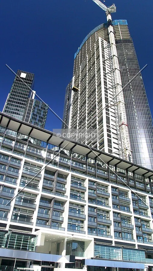 The building podium and tower