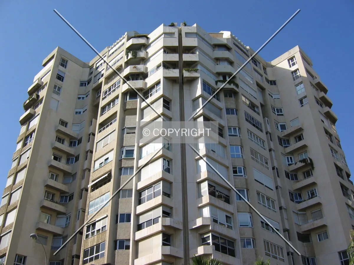 Looking up from the south