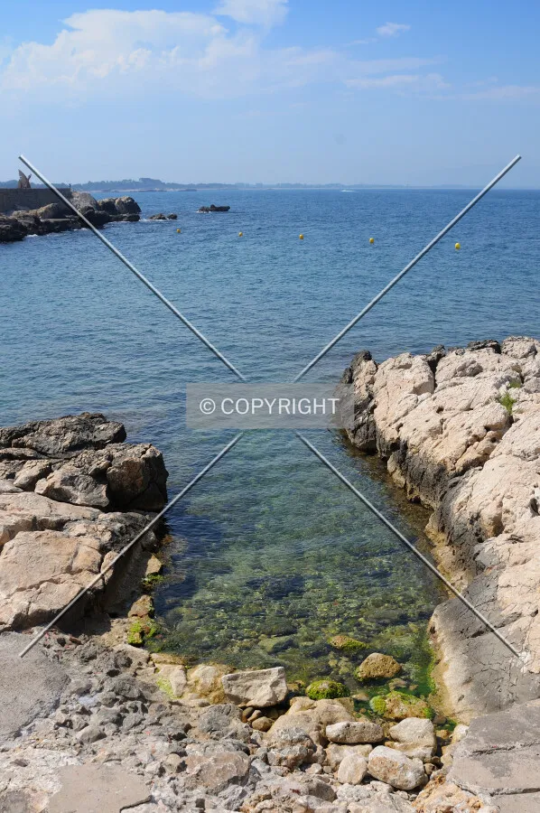 Rocks on the coastline of Escala
