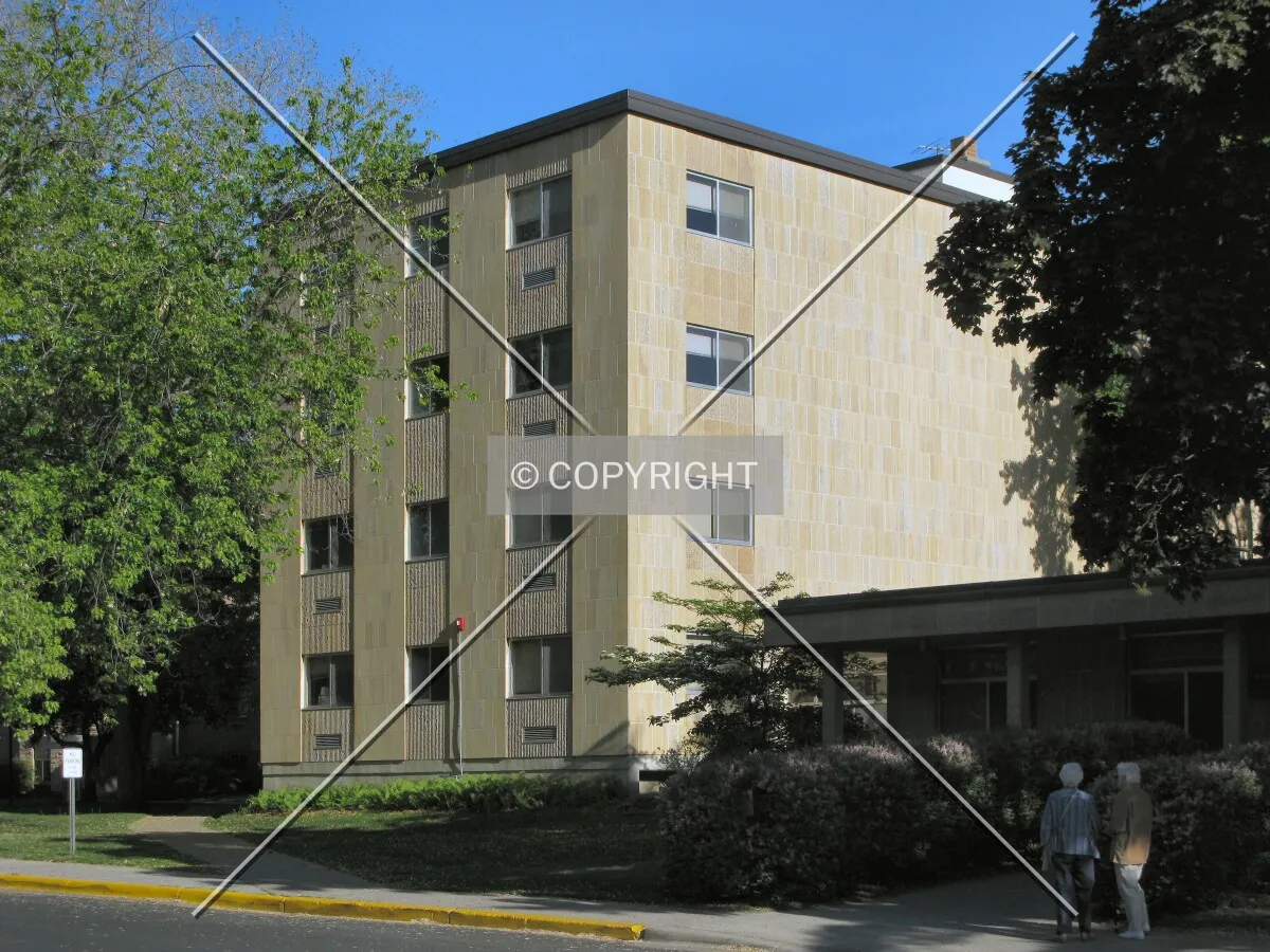 Northwest corner with the upper entrance