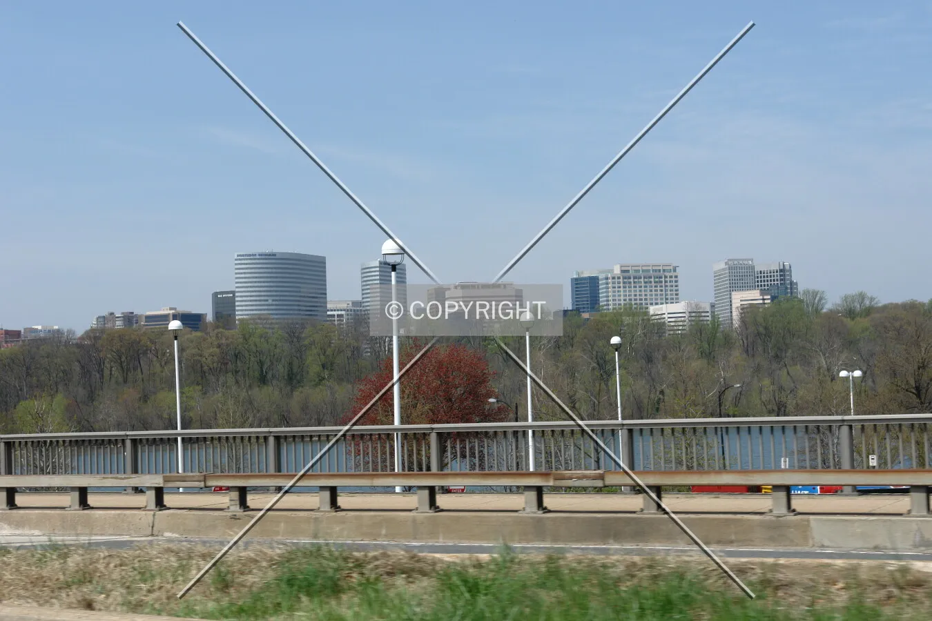 The Rosslyn skyline