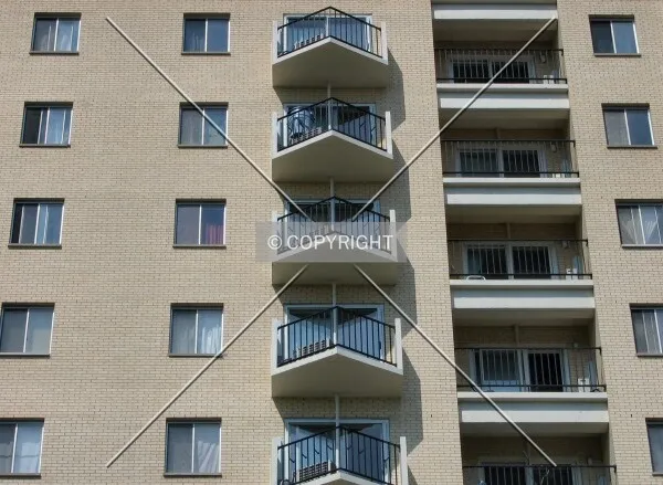 Balconies from St. Anthony Avenue