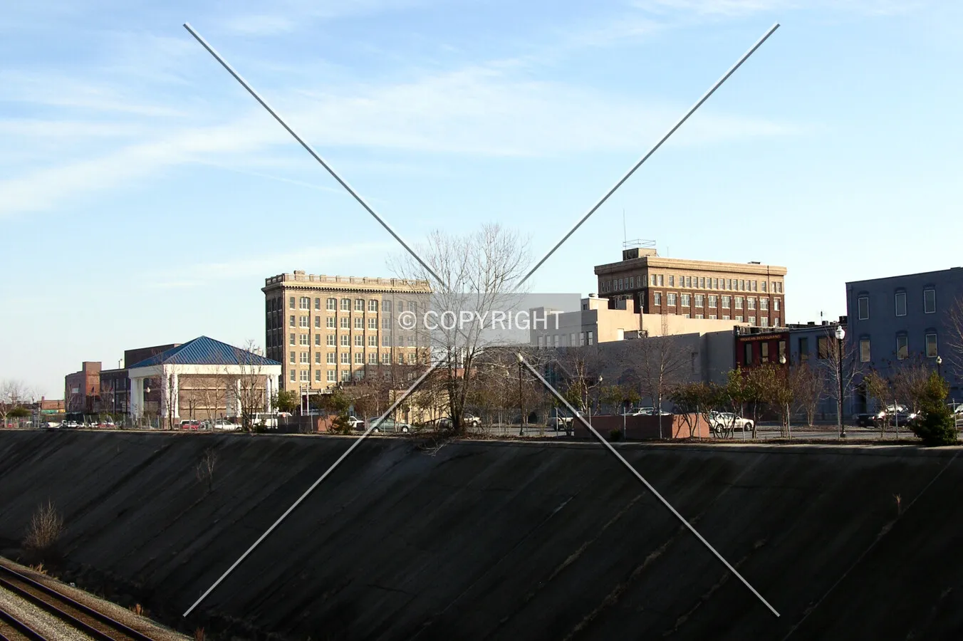 Skyline from the northwest