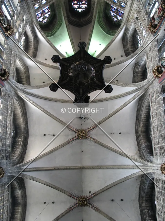 Ceiling east of the nave