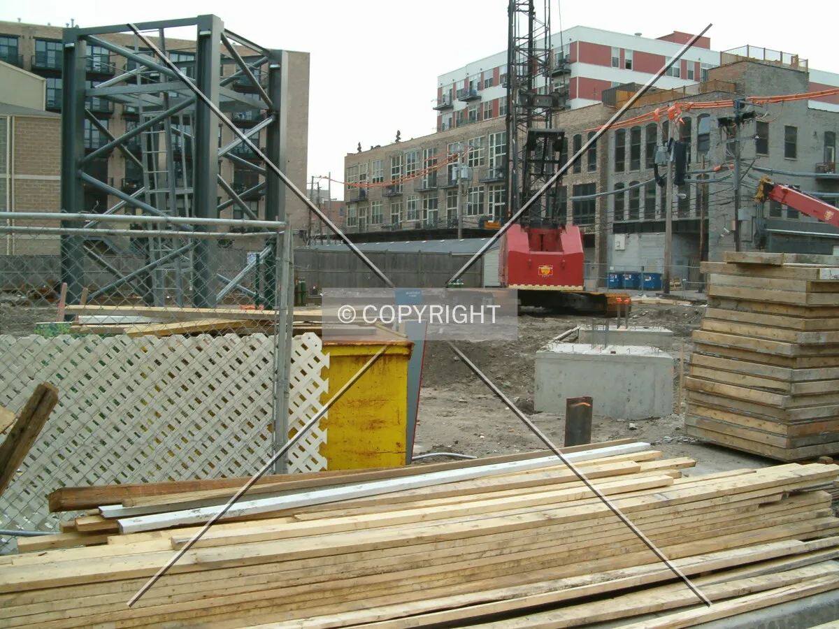 View of north side of site