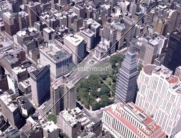 Aerial view from the southeast
