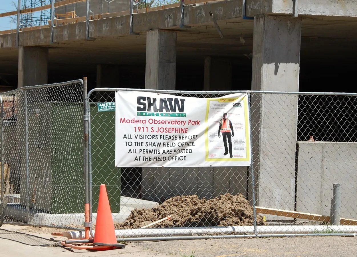 Construction banner