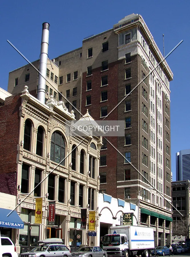 Looking northeast from Champa Street