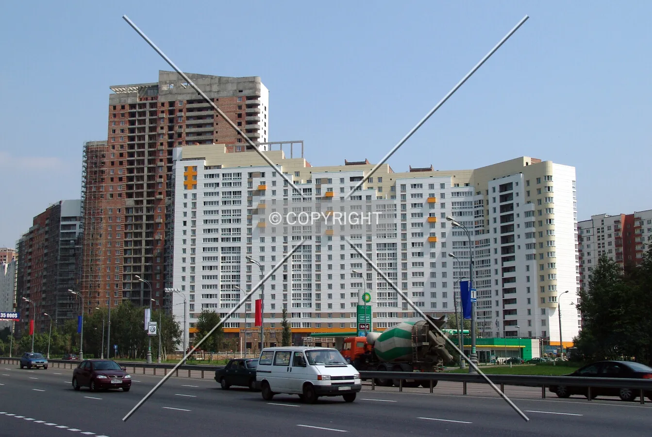 View from across Leninsky Prospekt