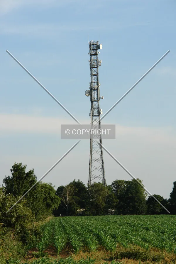 A transmission tower