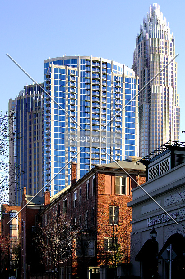 In context with its surroundings from the northwest along West 6th Street