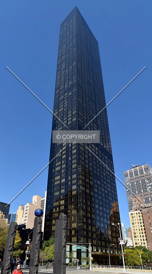 View from the southeast at 1st Avenue and 47th Street