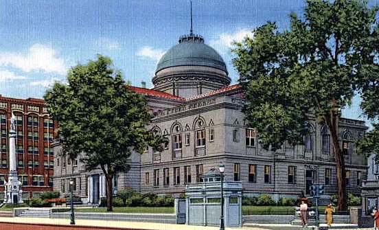 Vintage view from the northeast