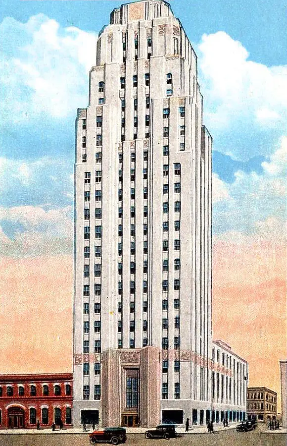 Vintage view from the southwest