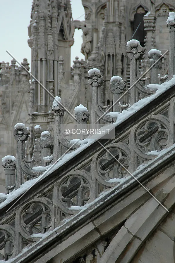 Gothic detail in Duomo's roof