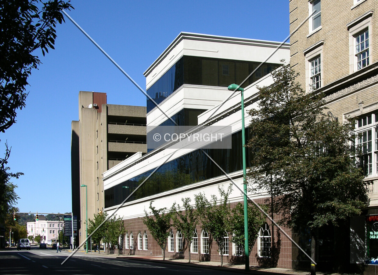 From across Washington Street East to the south