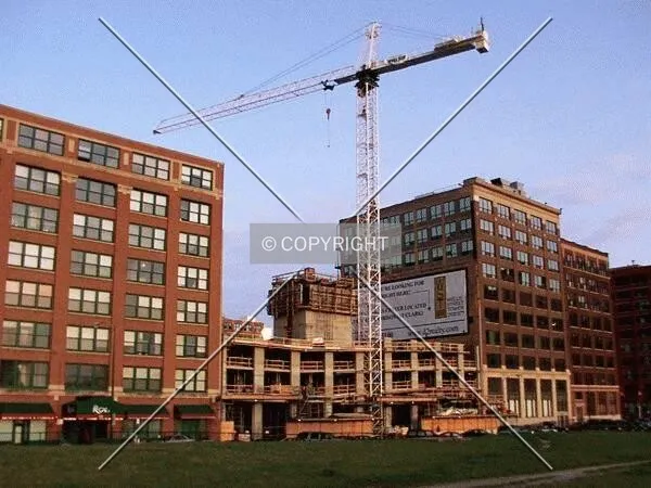 View from Harrison Street; 14 April 2001