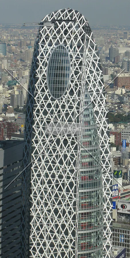 Top half viewed from the west
