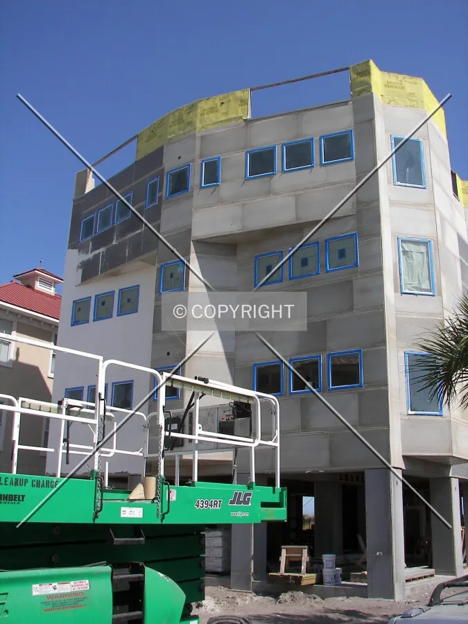 View from the southeast on Beachview Drive