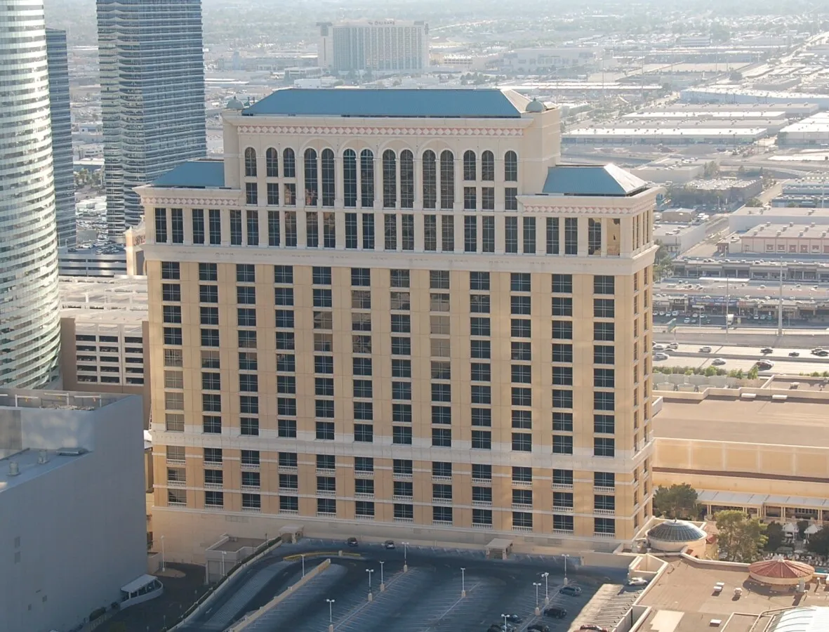 Elevated view to the southwest