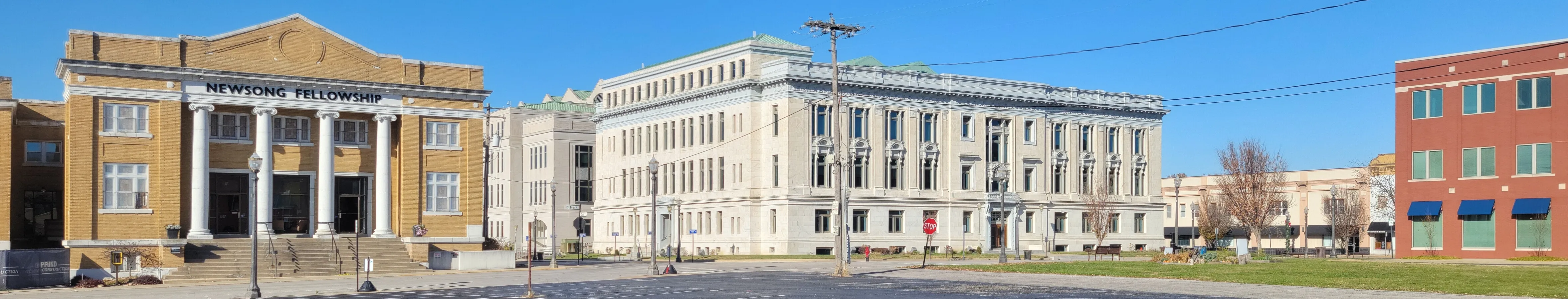 Downtown from the southwest