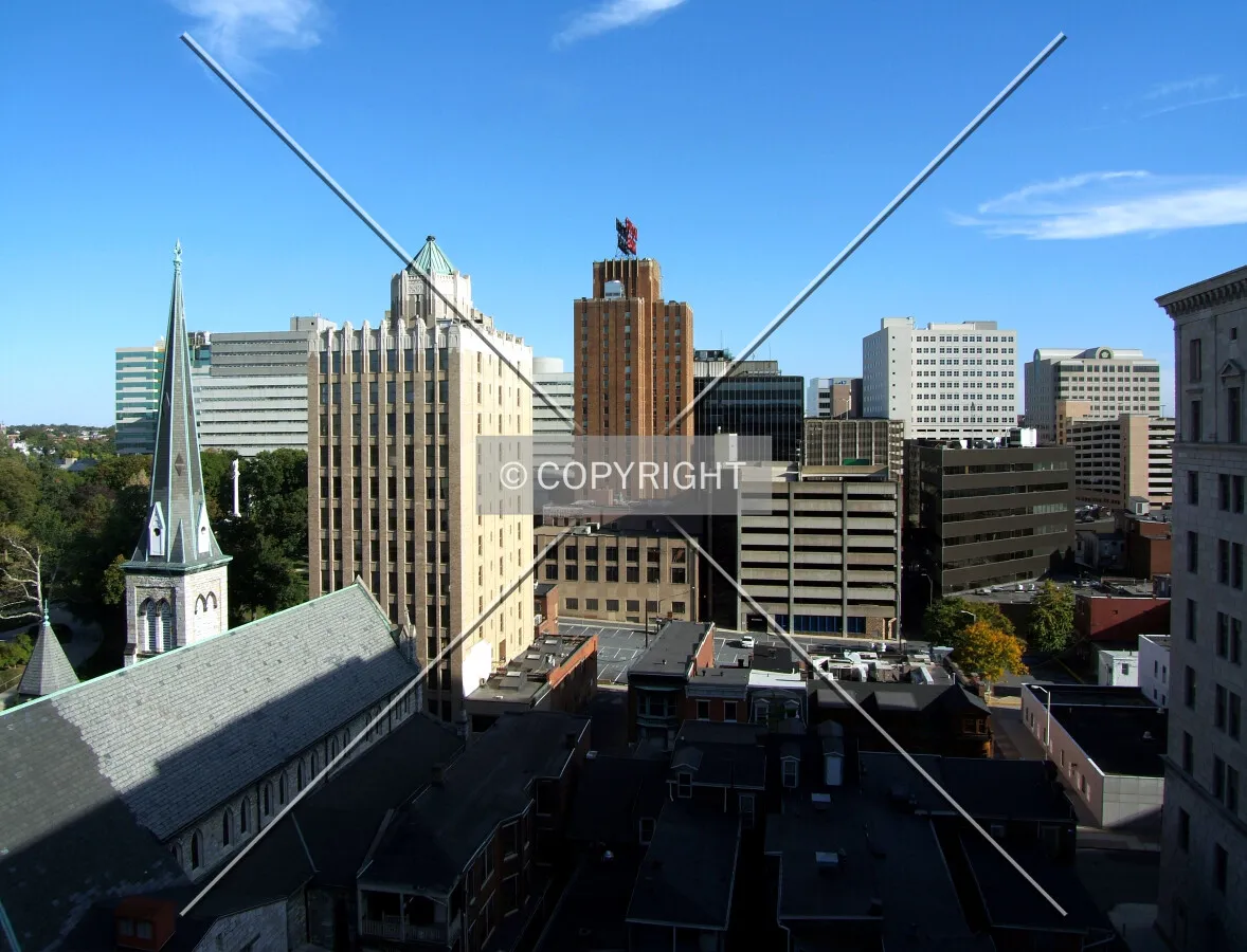 Downtown from the northwest
