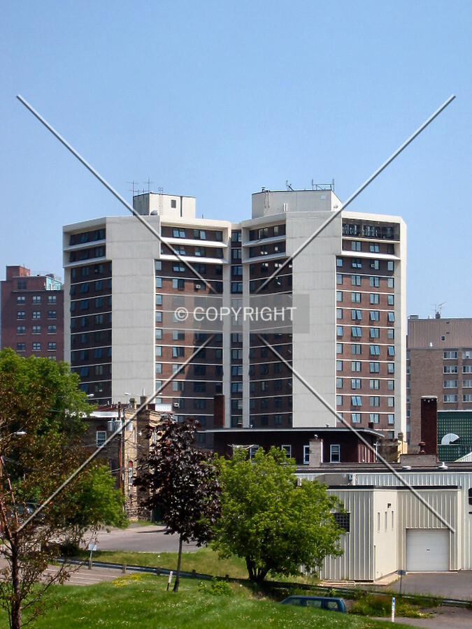 View to the northeast from Old Duluth Central High School
