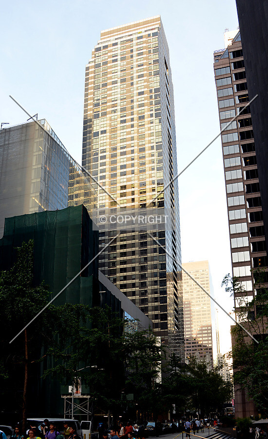 View from the northwest at 6th Avenue and 53rd Street