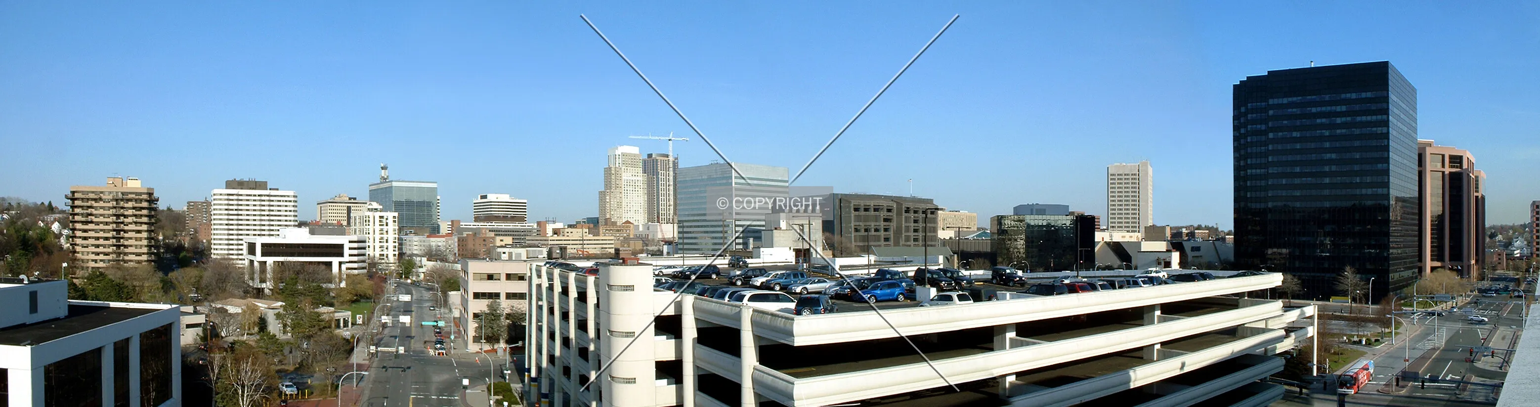 Downtown from the west