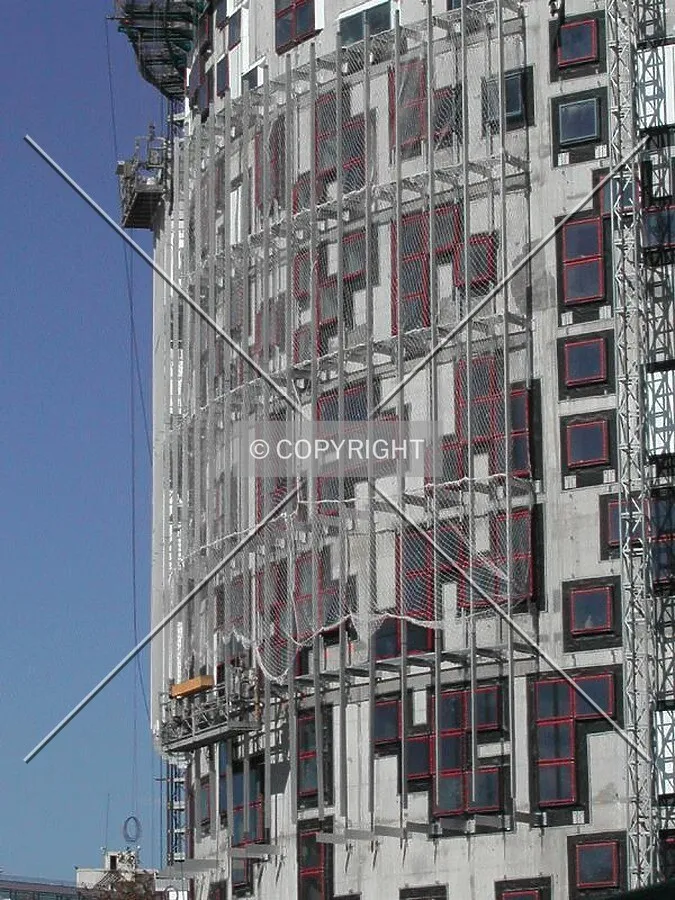 View of the facade elements